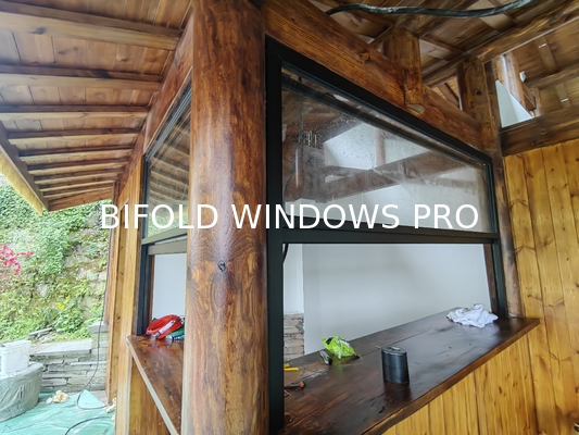 Lounge-Adjacent Folding Window Enabling Breezy Afternoon Naps with Adjustable Light Filtering