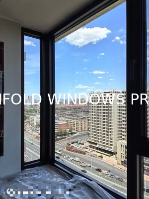 Ski Chalet Folding Window Solution Combining Panoramic Slope Views with Ice-Dam Resistant Frames