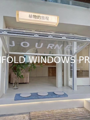 City Garden Folding Window Portal Enabling Vertical Farming Access from Apartment Living Spaces