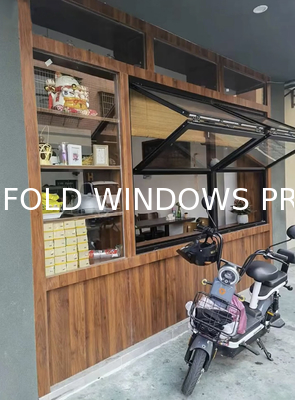 City Garden Folding Window Portal Enabling Vertical Farming Access from Apartment Living Spaces
