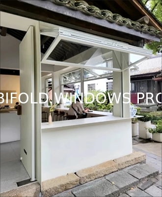 Artistic Form Folding Window Transforming Functional Openings into Three-Dimensional Art Features