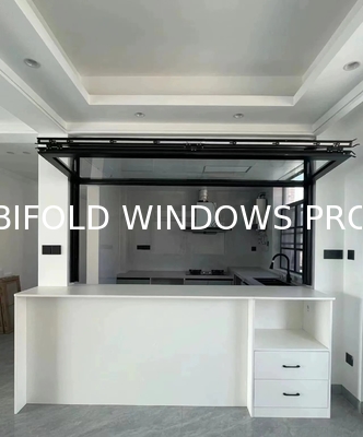Grape Arbor Folding Window Connection Allowing Harvest Access from Kitchen Preparation Areas