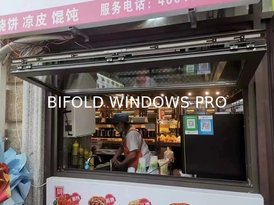 Grape Arbor Folding Window Connection Allowing Harvest Access from Kitchen Preparation Areas