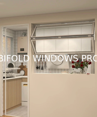 Pass Kitchen-to-Patio Folding Window Solution Facilitating Outdoor Dining Service During Summer Entertaining