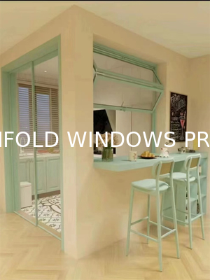 Pass Kitchen-to-Patio Folding Window Solution Facilitating Outdoor Dining Service During Summer Entertaining