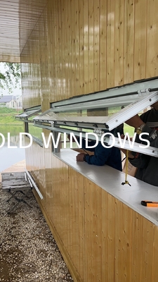 Garden Meditation Space Folding Window Connecting to Rock Gardens with Sound Buffering Acoustic Properties