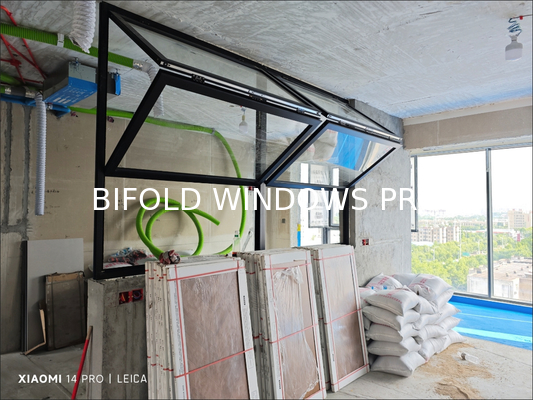Craft Recyclable Material Folding Window Utilizing Upcycled Components for Sustainable Construction