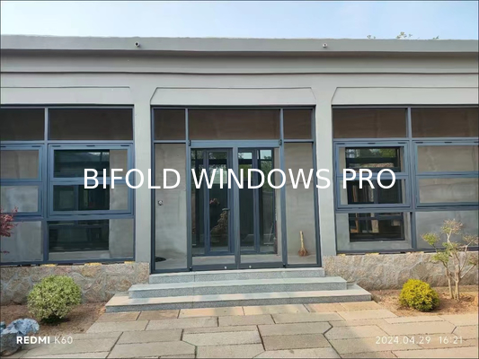 Craft Recyclable Material Folding Window Utilizing Upcycled Components for Sustainable Construction