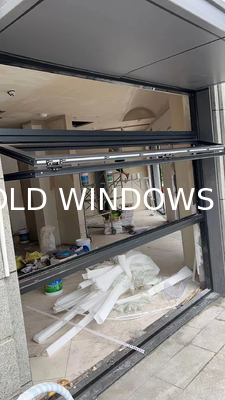 Luminescence Stained Glass Folding Window Creating Dynamic Color Projections Throughout Daylight Hours