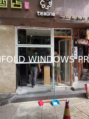 Bloom Arid Climate Folding Window Incorporating Integrated Shading Louvers for Heat Management