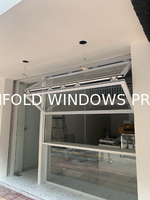 Bloom Arid Climate Folding Window Incorporating Integrated Shading Louvers for Heat Management