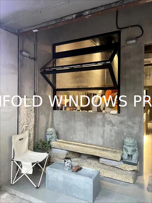 Bloom Arid Climate Folding Window Incorporating Integrated Shading Louvers for Heat Management