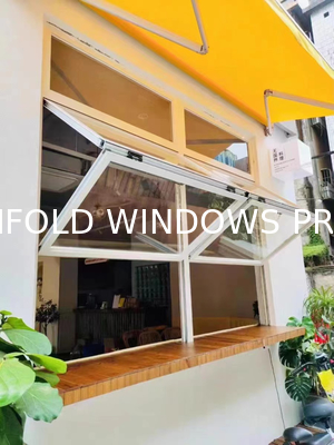 Serenity Evening Relaxation Folding Window Designed for Sunset Color Appreciation in Lounges