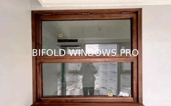 Flow Fireplace Proximity Folding Window Providing Controlled Ventilation During Wood Burning