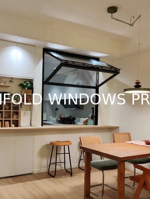 Garden High Rise Folding Window Portal Allowing Access to Rooftop Gardening Activities