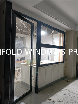 Garden High Rise Folding Window Portal Allowing Access to Rooftop Gardening Activities