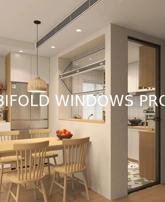 Garden High Rise Folding Window Portal Allowing Access to Rooftop Gardening Activities