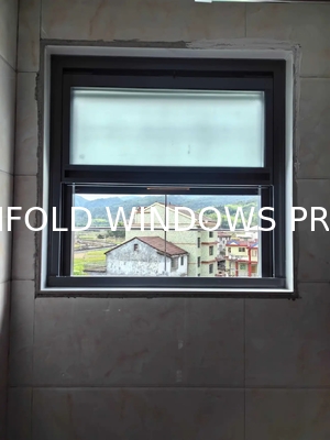 Nest Nursery Folding Window with Dual Locking Systems and Childproof Operation Mechanisms