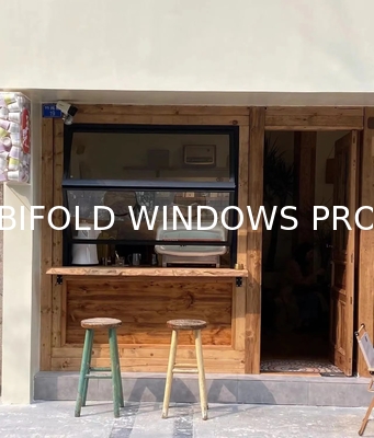 Cool Desert Climate Folding Window Reflecting Solar Radiation to Reduce Cooling Loads