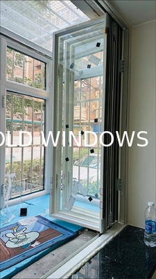 PrairieSong Grassland View Folding Window Framing Undulating Meadow Landscapes with Minimal Frame Visual Interruption