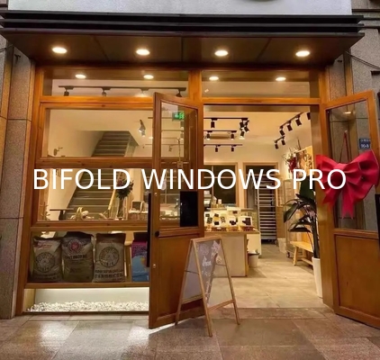 DERCHI Bifold Windows with Louver Curtain Type and 6063-T5 Extrusion Alloy Material for Residential House