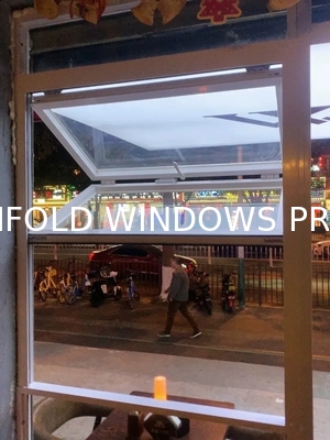 High-efficiency casement windows with 6063-T5 aluminum profile and powder coated surface treatment for residential houses