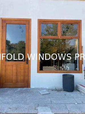 High-efficiency casement windows with 6063-T5 aluminum profile and powder coated surface treatment for residential houses