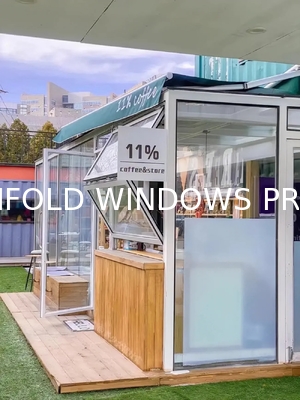 DERCHI Bifold Windows with Heat Insulation and Energy Star Qualification for Residential Houses