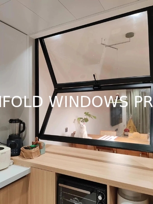 DERCHI Bifold windows with swing open style and double pane tempered clear glass door for energy efficiency