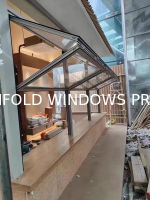 DERCHI Bifold windows with swing open style and double pane tempered clear glass door for energy efficiency