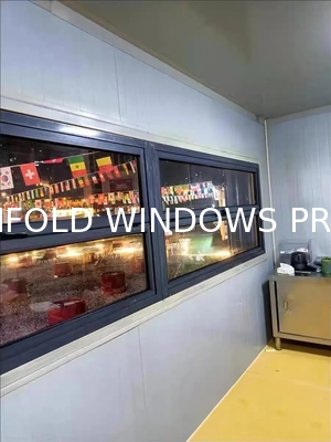 HearthGlow Fireplace Adjacent Folding Window Featuring Heat-Resistant Glass for Winter Evening Ambiance