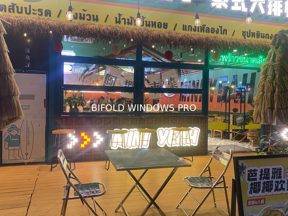 Factory Custom Thermal Windows Double Glazed Folding Sliding Window Aluminium Tempered Glass Bifold Windows