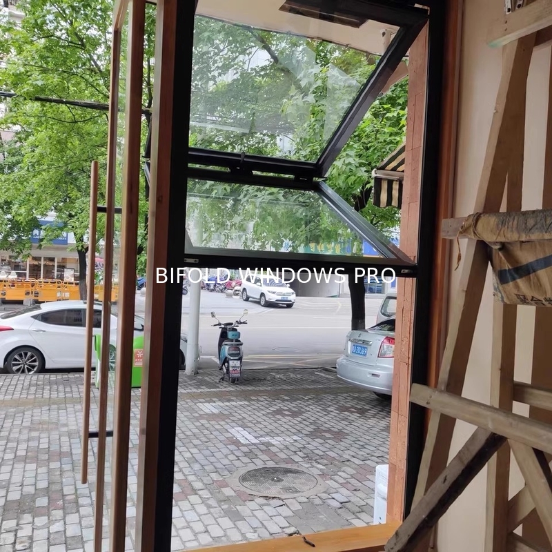 DERCHI Bifold Windows with Low-E Glass and Triple Insulated Glass for Heat Insulation in Residential House