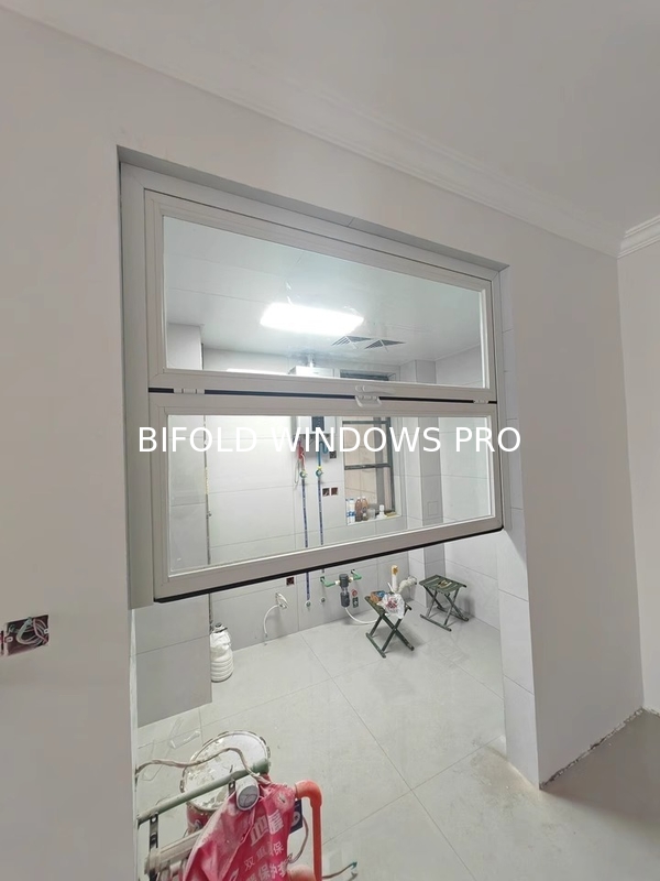 Aluminium Folding Window Organ Horizontal Folding Window Tempered Glass Sliding Folding Window