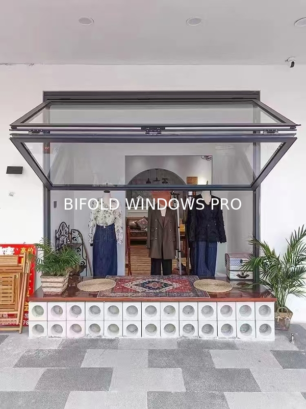 Superhouse Modern Design Multi Functions Folding Glass Windows Tinted Interior Aluminum Sliding Bifold