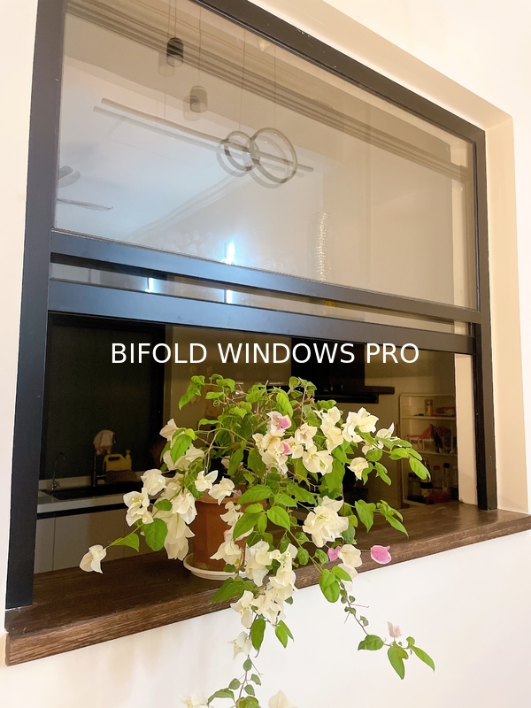 Modern Aluminum Tempered Glass Accordion Vertical Folding Local Window Bifold Windows