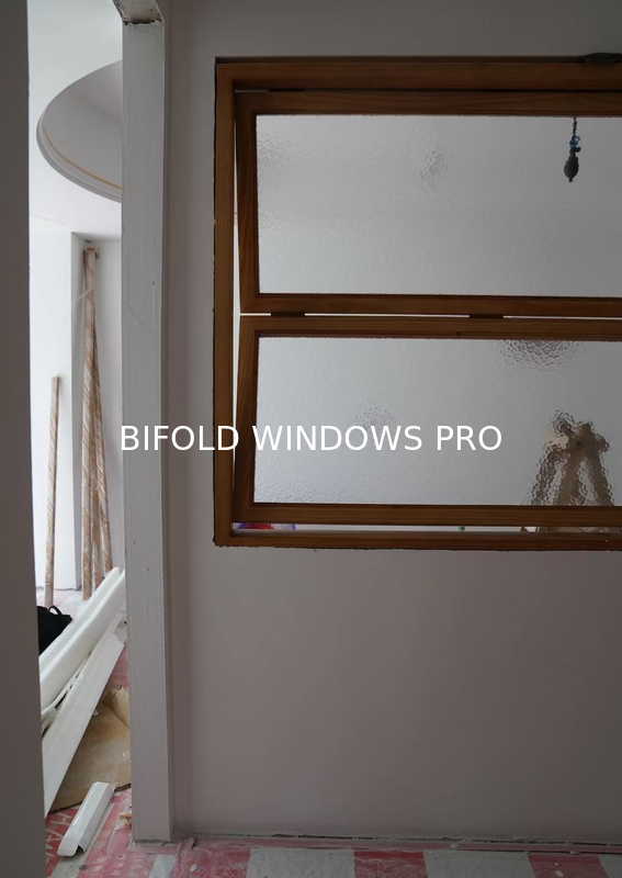 Double Glass Aluminium Alloy Bi-Folding Windows Sound Insulation Impact Aluminum Frameless Bifold Window