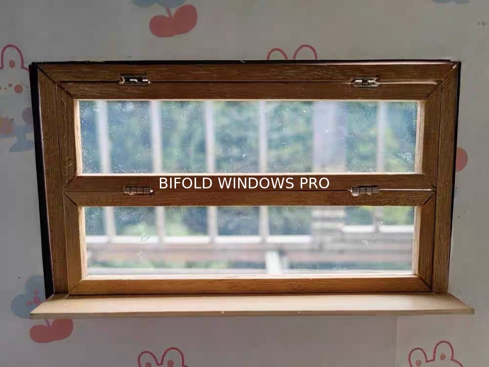 DERCHI Fold up Black Aluminium Bifold Windows Double Glazed Glass Balcony Vertical Folding Window