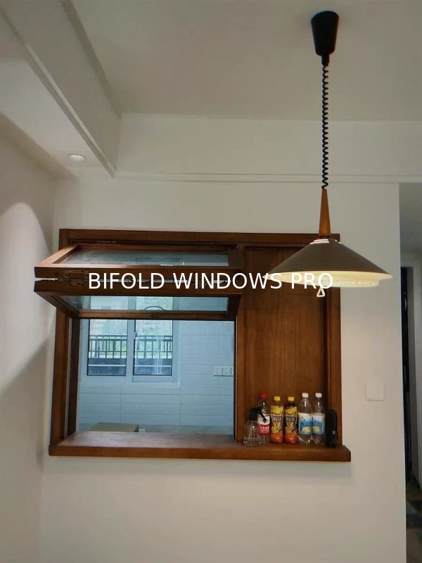 Folding Double Tempered Glass Aluminium windows Multi Fold -up Window Hurricane Proof Folding Windows