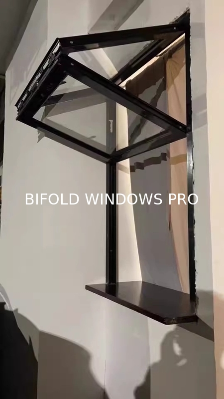 Horticulture Folding Window System Facilitating Direct Access to Raised Herb Beds from Kitchen Counters