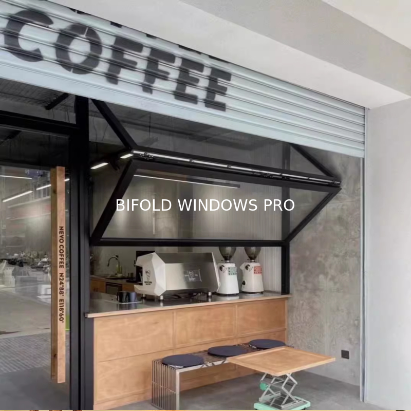 Urban Garden Folding Window Portal Enabling Safe Container Gardening Access in High-Rise Buildings