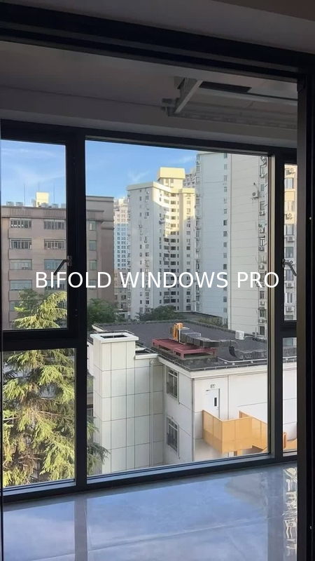 Ski Chalet Folding Window Solution Combining Panoramic Slope Views with Ice-Dam Resistant Frames