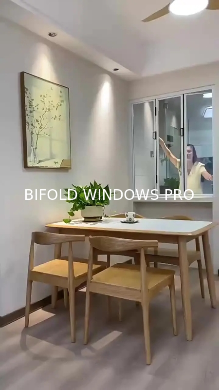Loop Sustainable Folding Window Incorporating Solar Charged Smart Glass Technology