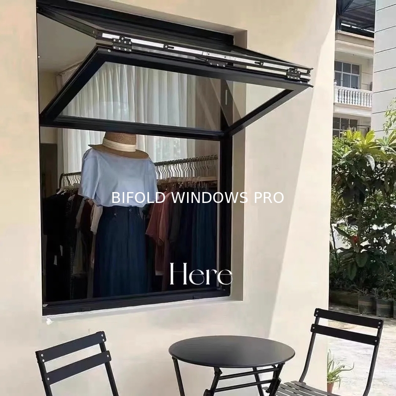 DERCHI Bifold Windows with Louver Curtain Type and 6063-T5 Extrusion Alloy Material for Residential House