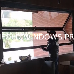 High-Ventilation Folding Windows - Adjustable 180-Degree Opening